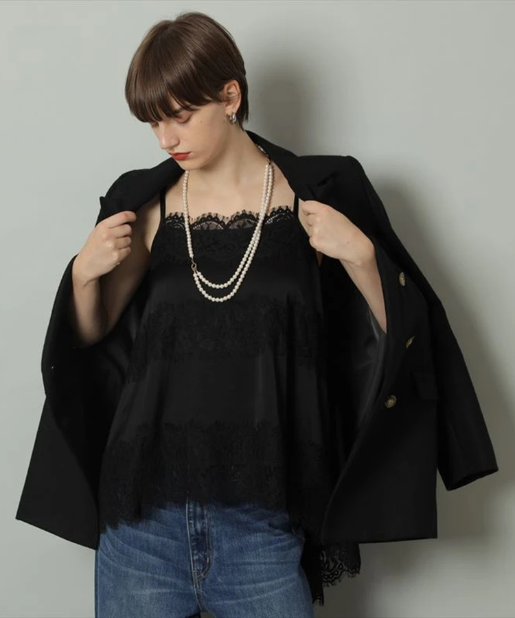 CADUNE カデュネ カットワークレースキャミ 2025今季新作！ CADUNE カデュネ カットワークレースキャミ