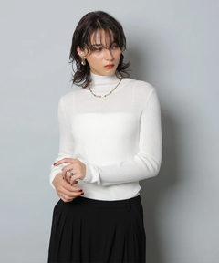 CADUNE(カデュネ) |ラメタートルネックニット