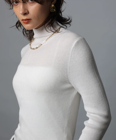 CADUNE(カデュネ) |ラメタートルネックニット