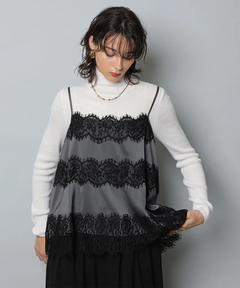 CADUNE(カデュネ) |ラメタートルネックニット