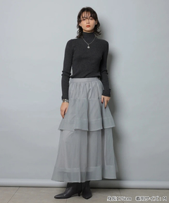 CADUNE(カデュネ) |ラメタートルネックニット