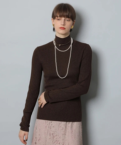 CADUNE(カデュネ) |ラメタートルネックニット