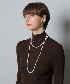 CADUNE(カデュネ) |ラメタートルネックニット