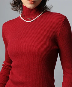 CADUNE(カデュネ) |ラメタートルネックニット