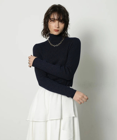 CADUNE(カデュネ) |ラメタートルネックニット