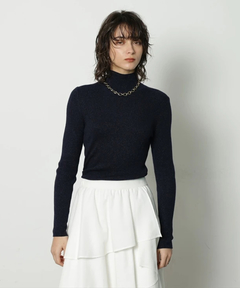 CADUNE(カデュネ) |ラメタートルネックニット