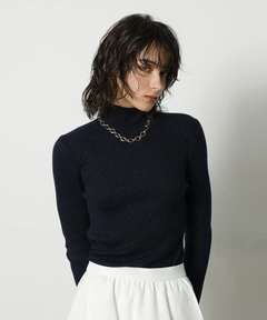 CADUNE(カデュネ) |ラメタートルネックニット