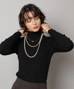 CADUNE(カデュネ) |ラメタートルネックニット