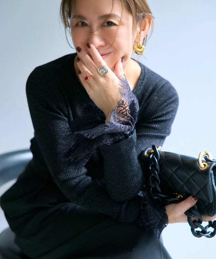 CADUNE(カデュネ) |＜大草直子さんコラボ＞スイッチスリーブニット