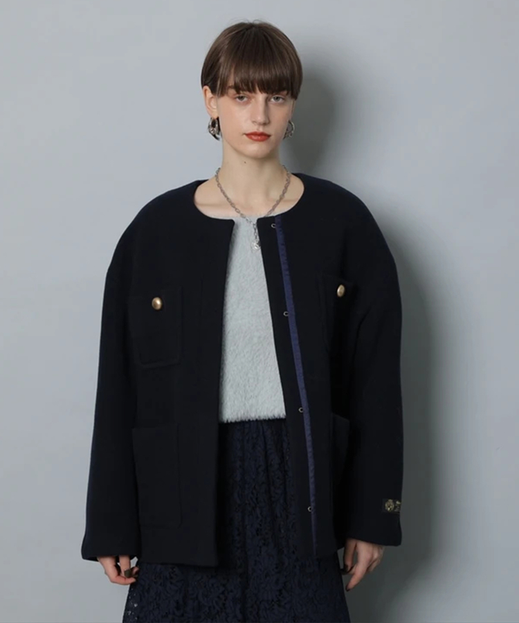 ≪ルミネ限定≫ノーカラーポケットコート | コート | CADUNE（カデュネ