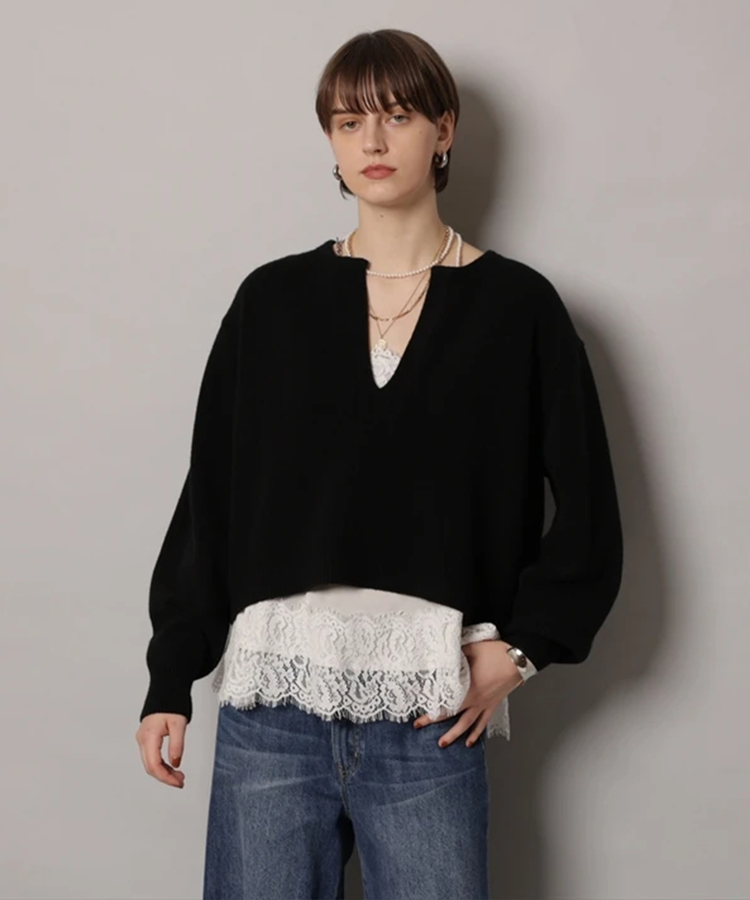 アクア深Vニット | ニット | CADUNE（カデュネ） │【公式通販】Arpege