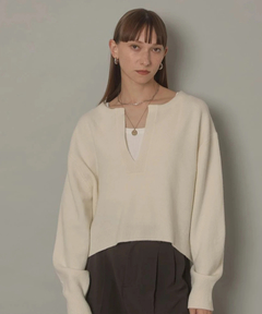 CADUNE(カデュネ) |アクア深Vニット