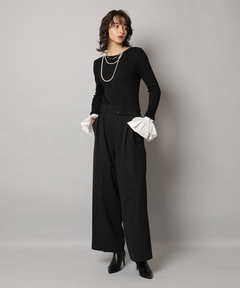 CADUNE(カデュネ) |<大草直子さんコラボ>梳毛調パンツ