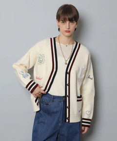 カデュネ 新品正規品 ≪店舗限定≫サイドチュールロゴスウェット 紺