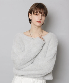 店舗限定》ハーフジップFURベスト | ニット | Arpege story