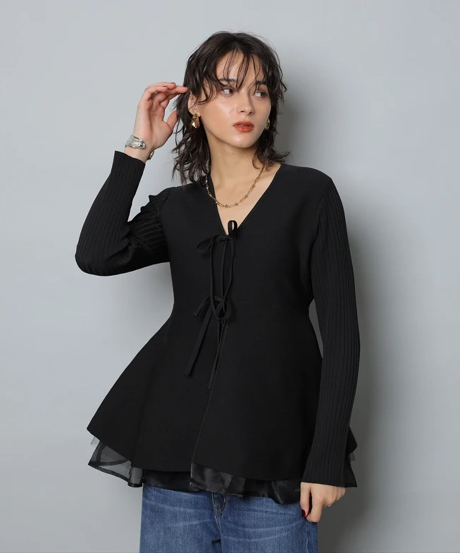 CADUNEカデュネ ペプラムカーディガン ペプラムカーデ | カーデ | CADUNE（カデュネ） │【公式通販】Arpege