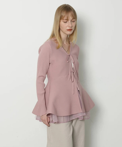 CADUNE(カデュネ) |ペプラムカーデ