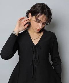 CADUNE(カデュネ) |ペプラムカーデ