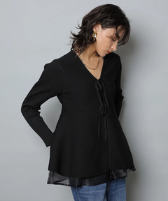 CADUNE(カデュネ) |ペプラムカーデ