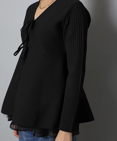 CADUNE(カデュネ) |ペプラムカーデ