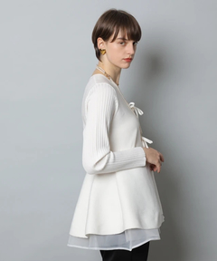 CADUNE(カデュネ) |ペプラムカーデ