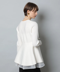 CADUNE(カデュネ) |ペプラムカーデ