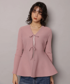 CADUNE(カデュネ) |ペプラムカーデ