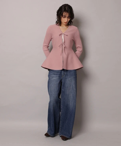 CADUNE(カデュネ) |ペプラムカーデ