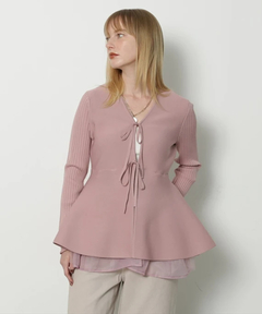 CADUNE(カデュネ) |ペプラムカーデ