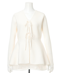 CADUNE(カデュネ) |ペプラムカーデ