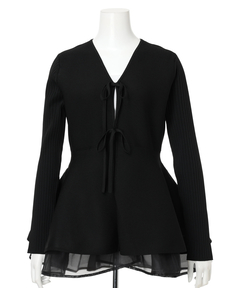 CADUNE(カデュネ) |ペプラムカーデ