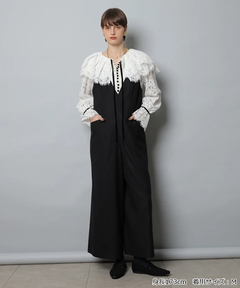 CADUNE カデュネ　ブラック サロペット レディース　オールインワン　つなき CADUNE カデュネ ブラック サロペット レディース オールインワン つ