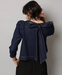 CADUNE(カデュネ) |ビジュー付きデニムトップス