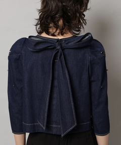 CADUNE(カデュネ) |ビジュー付きデニムトップス