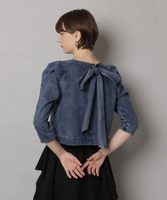 CADUNE(カデュネ) |ビジュー付きデニムトップス