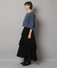 CADUNE(カデュネ) |ビジュー付きデニムトップス