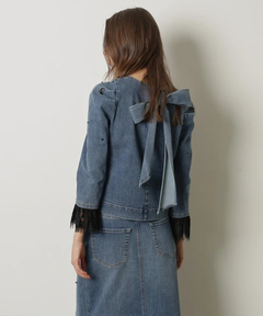 CADUNE(カデュネ) |ビジュー付きデニムトップス