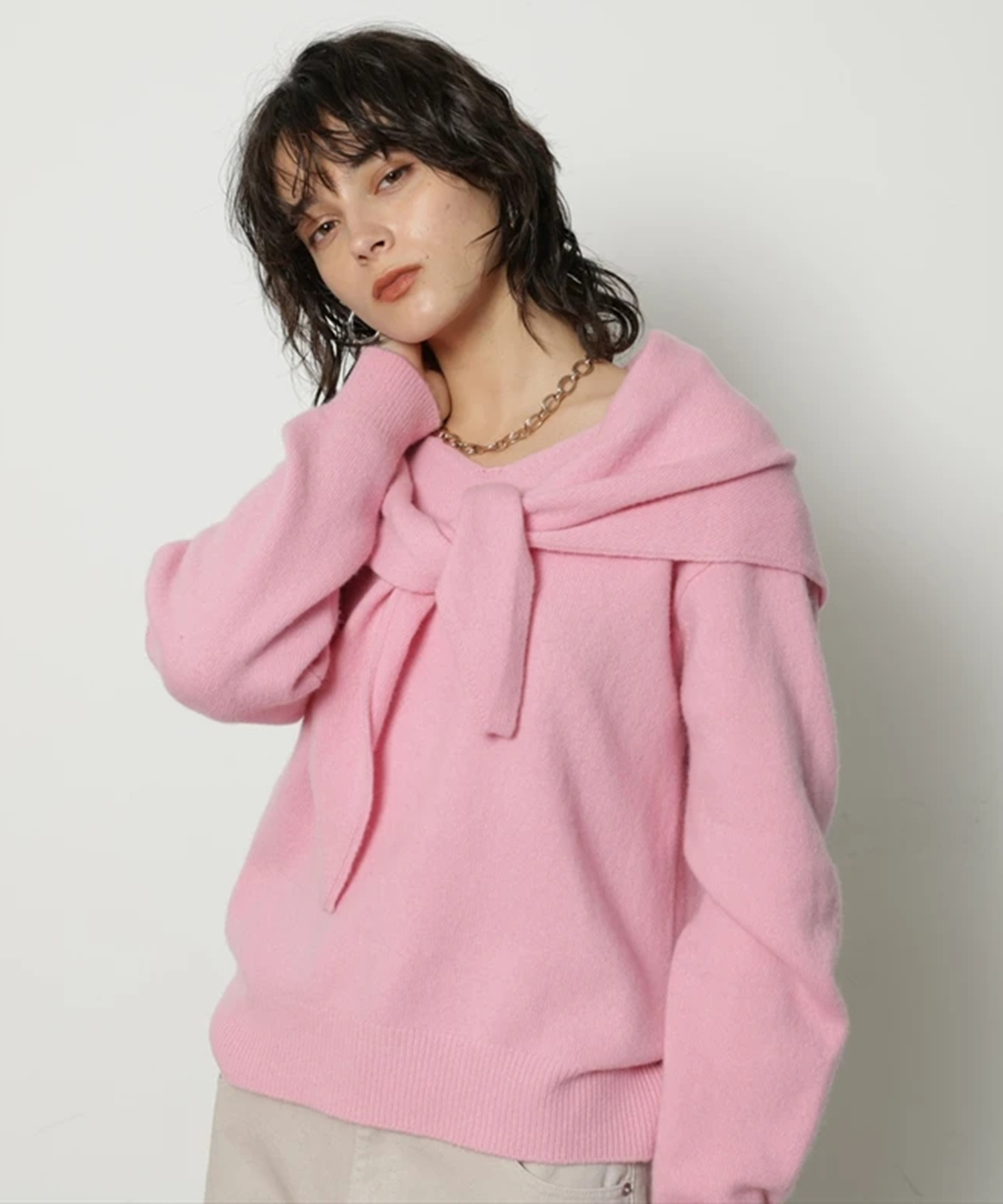 スカーフ付きニット | ニット | CADUNE（カデュネ） │【公式通販