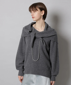 CADUNE(カデュネ) |スカーフ付きニット