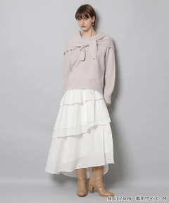 CADUNE(カデュネ) |スカーフ付きニット