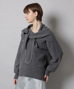 CADUNE(カデュネ) |スカーフ付きニット