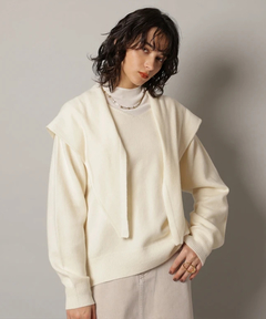 CADUNE(カデュネ) |スカーフ付きニット