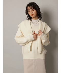 CADUNE(カデュネ) |スカーフ付きニット