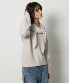 CADUNE(カデュネ) |スカーフ付きニット