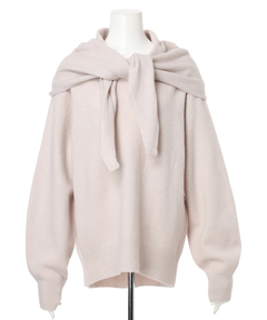 CADUNE(カデュネ) |スカーフ付きニット