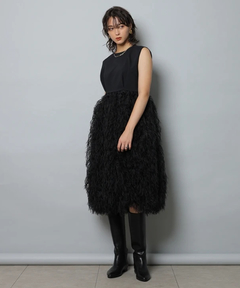 CADUNE(カデュネ) |フェザーバルーンワンピース
