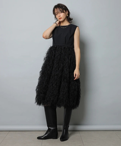 CADUNE(カデュネ) |フェザーバルーンワンピース
