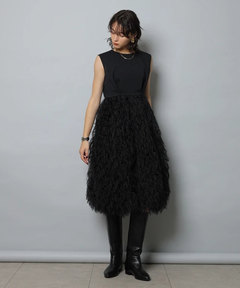 CADUNE(カデュネ) |フェザーバルーンワンピース