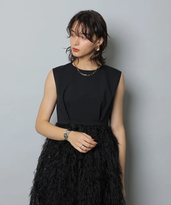 CADUNE(カデュネ) |フェザーバルーンワンピース