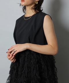 CADUNE(カデュネ) |フェザーバルーンワンピース